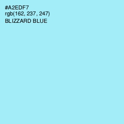 #A2EDF7 - Blizzard Blue Color Image